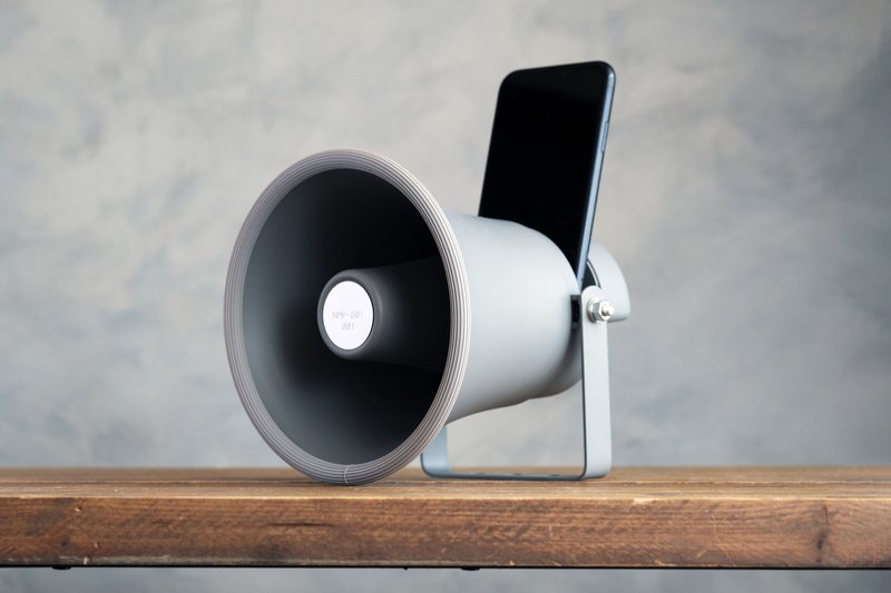 智慧型手机被动式扬声器 NMP-011 - 扩音器/喇叭 - 其他金属 灰色