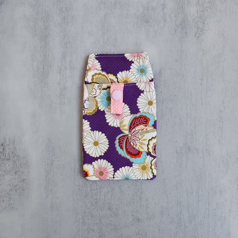 口袋型医师袍笔袋_丸菊紫 - 铅笔盒/笔袋 - 棉．麻 紫色