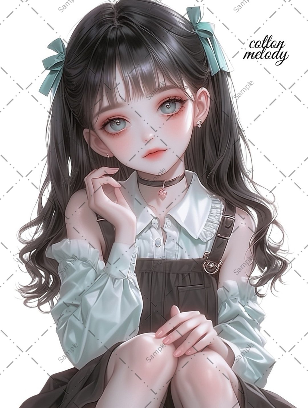 original sticker no.1216 人物贴纸 原创贴纸 人物贴纸 女孩贴纸 原创人物贴纸 - 贴纸 - 纸 