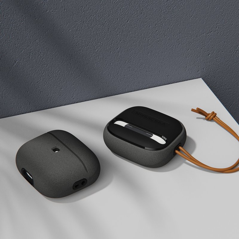 VRS Design | AirPods 3  Modern系列 耳机套壳 - 砾石 - 耳机收纳 - 石头 黑色