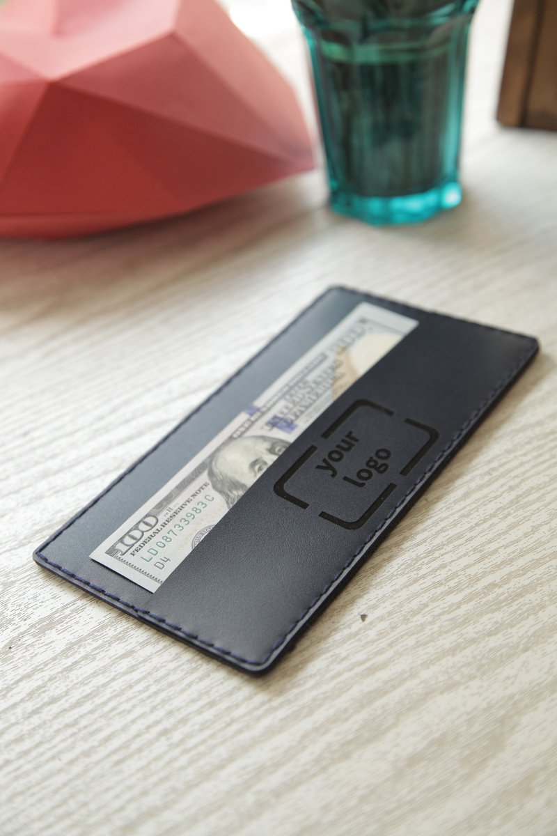 Check Holder, Eco Leather Check Presenter, FREE ENGRAVING - 其他 - 木头 黑色