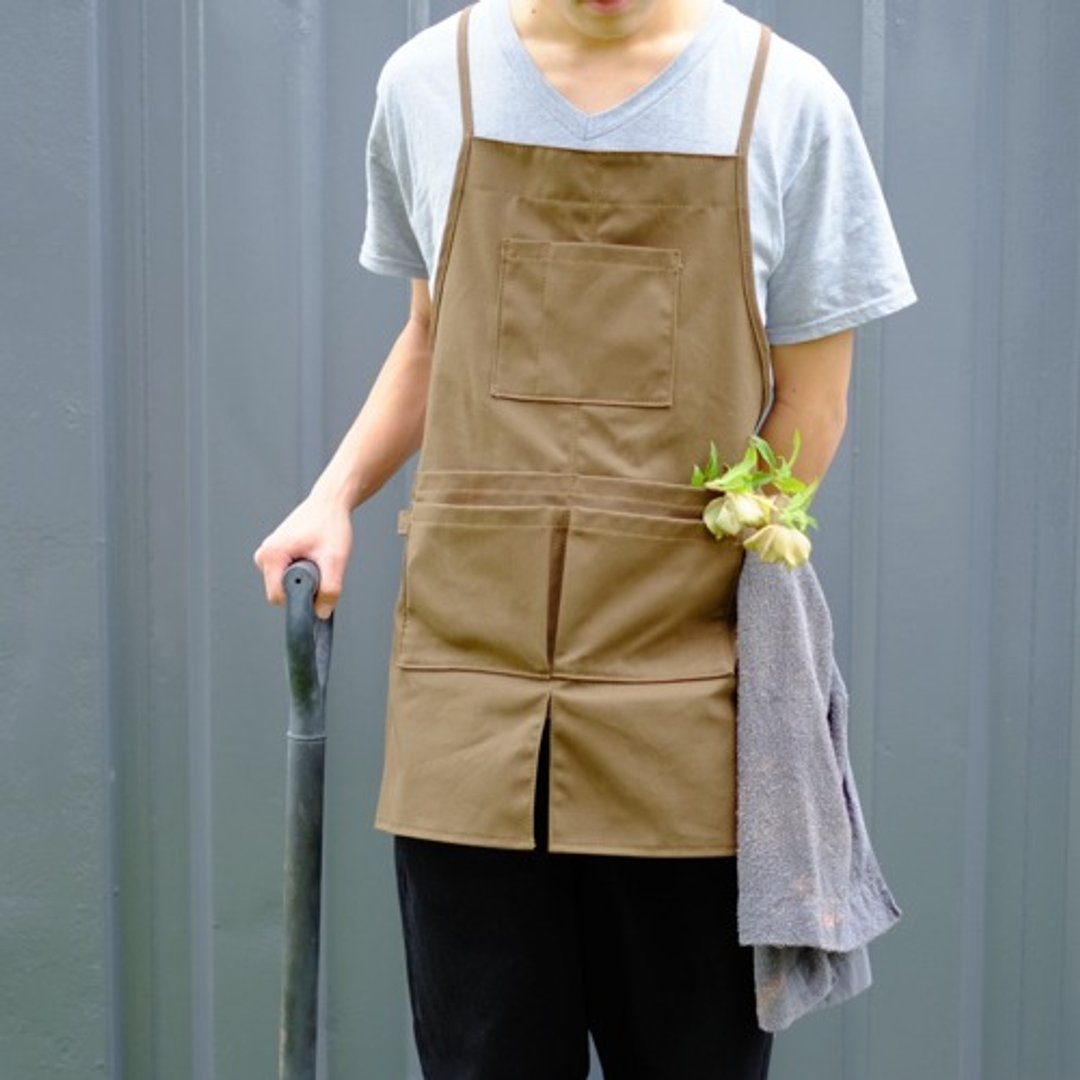 皮革和帆布工作围裙 - 围裙 - 棉．麻 