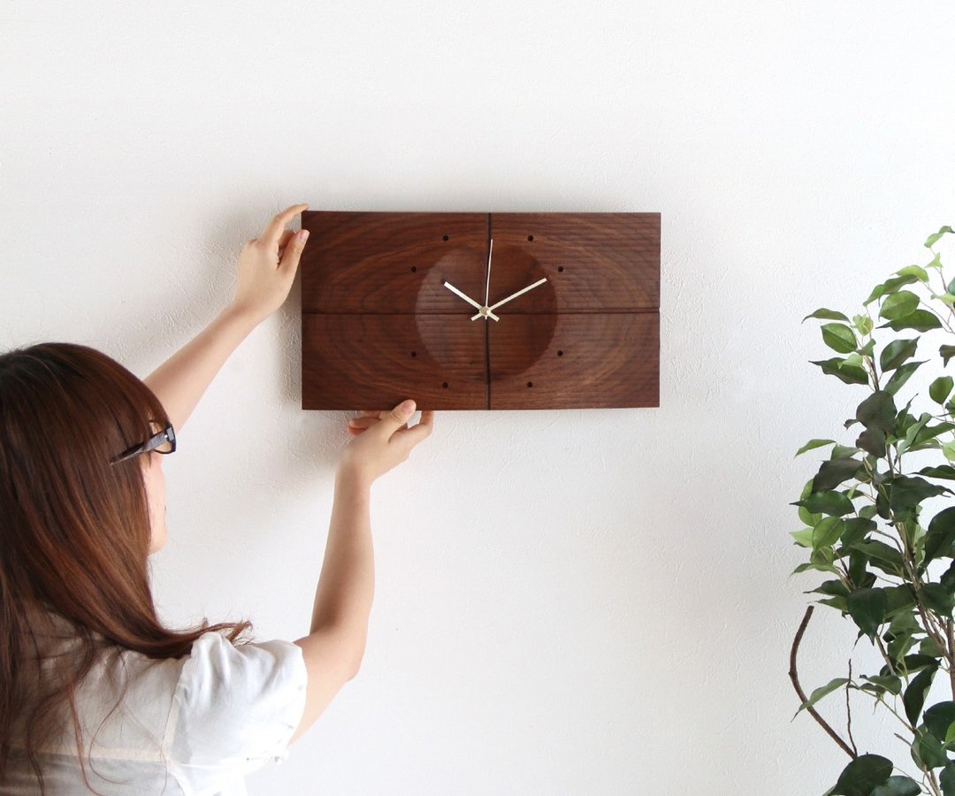 旭川工艺 工房 Arms SHADE CLOCK - 时钟/闹钟 - 木头 