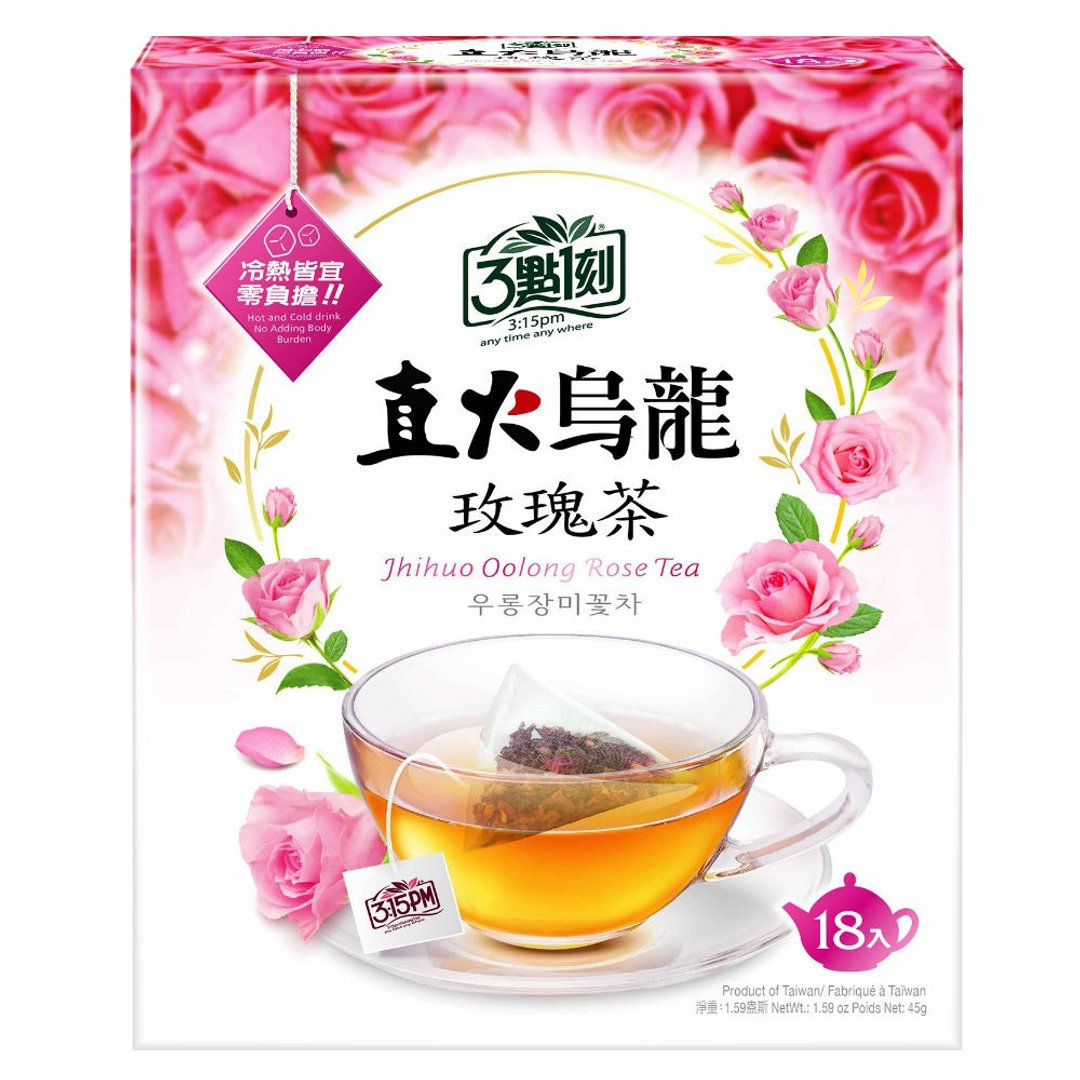 【3点1刻】直火乌龙 玫瑰茶 18入/盒 - 茶 - 其他材质 红色