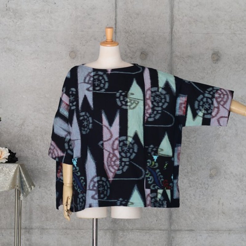 Pinkoi 代购 - 靛蓝染色棉质束腰外衣衬衫/均码适合所有和服翻版 - 洋装/连衣裙 - 棉．麻 