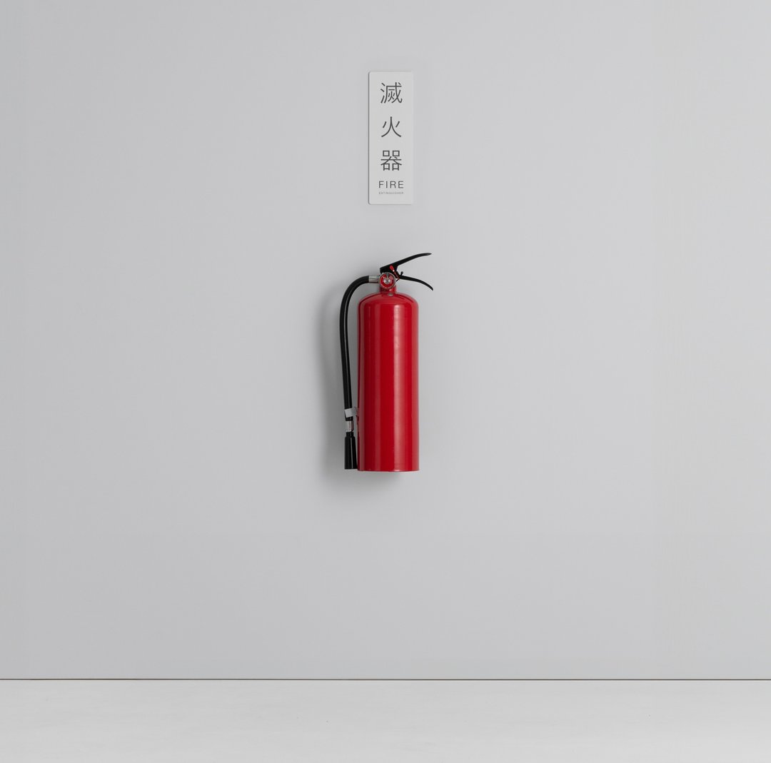 FIRE SIGNAGE 灭火器字样牌 - 其他 - 其他金属 白色