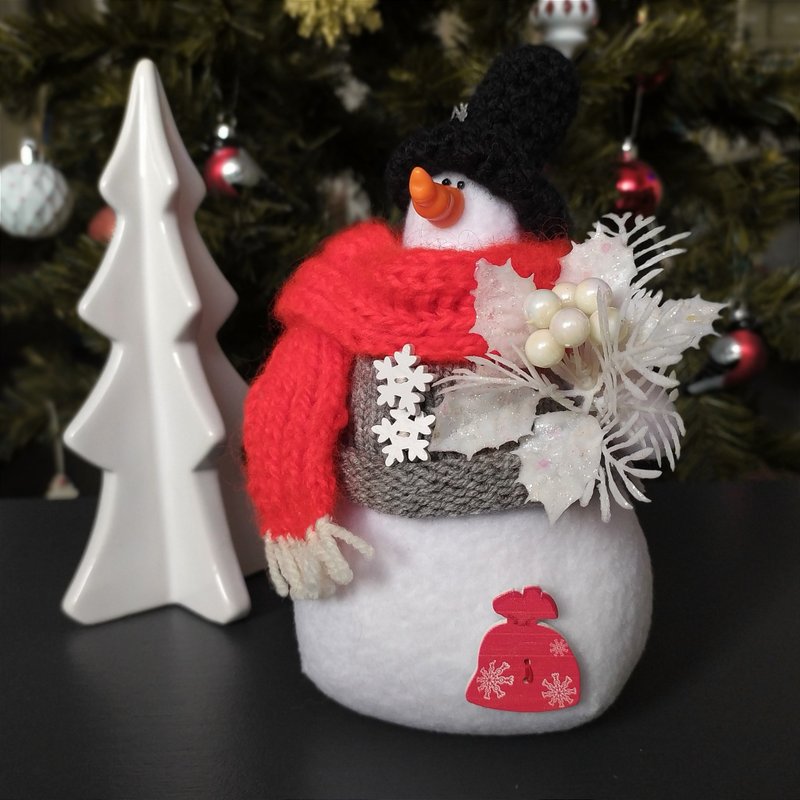 圣诞纺织品纪念品雪人 - 玩偶/公仔 - 其他材质 多色