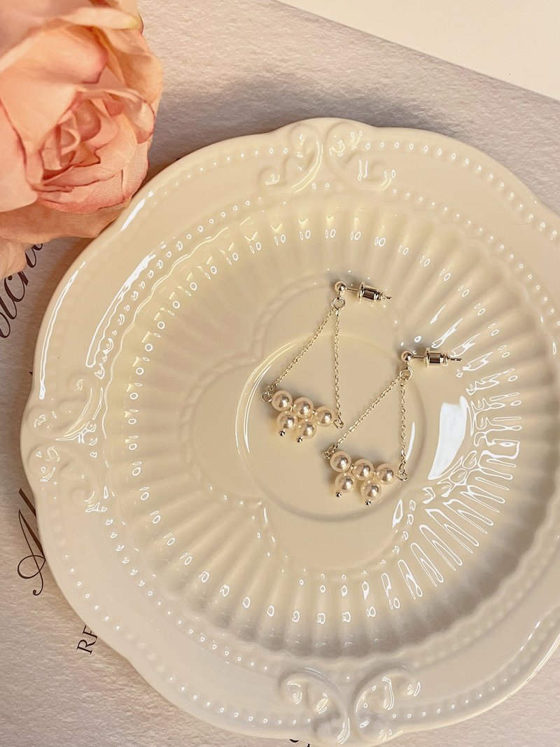 垂坠五星气质耳环_Triumph - 耳环/耳夹 - 纯银 银色