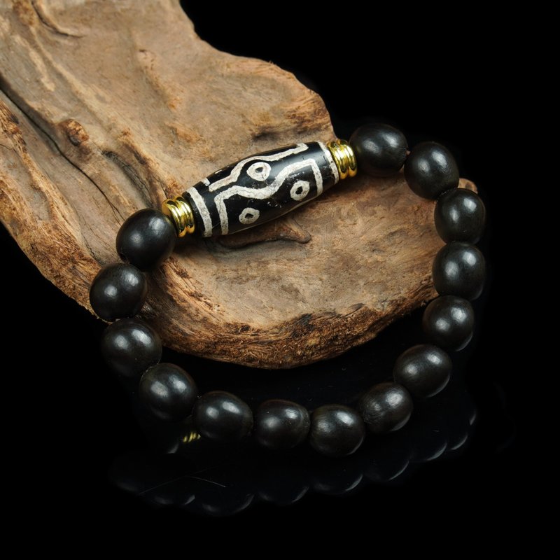 西亚七眼古珠。无患子念珠手串 (手围 16 厘米) - 手链/手环 - 其他材质 