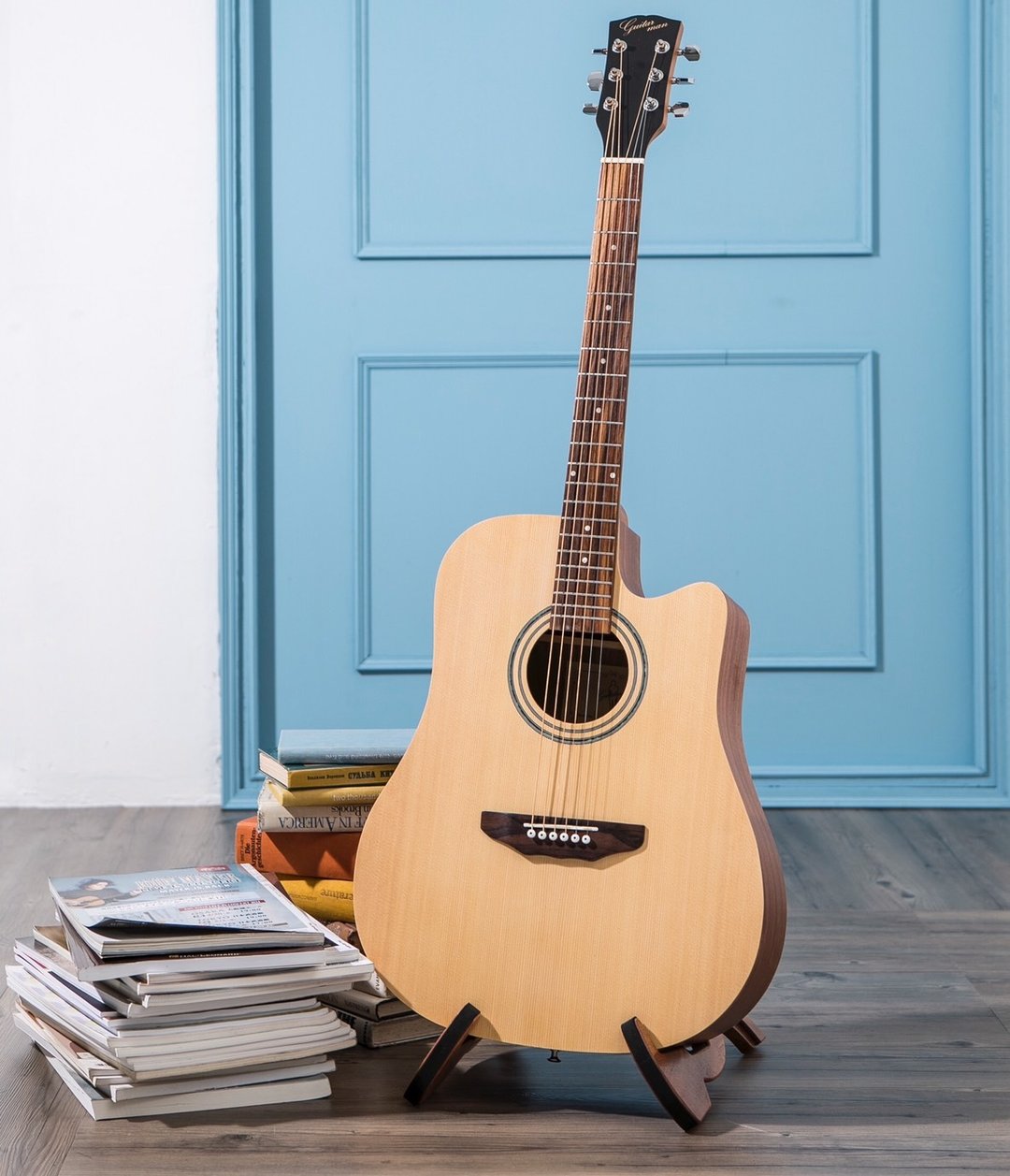 台湾原创 guitarman D-11AE 41寸 云杉合板 D桶电木吉他 拾音器版 - 吉他/乐器 - 木头 