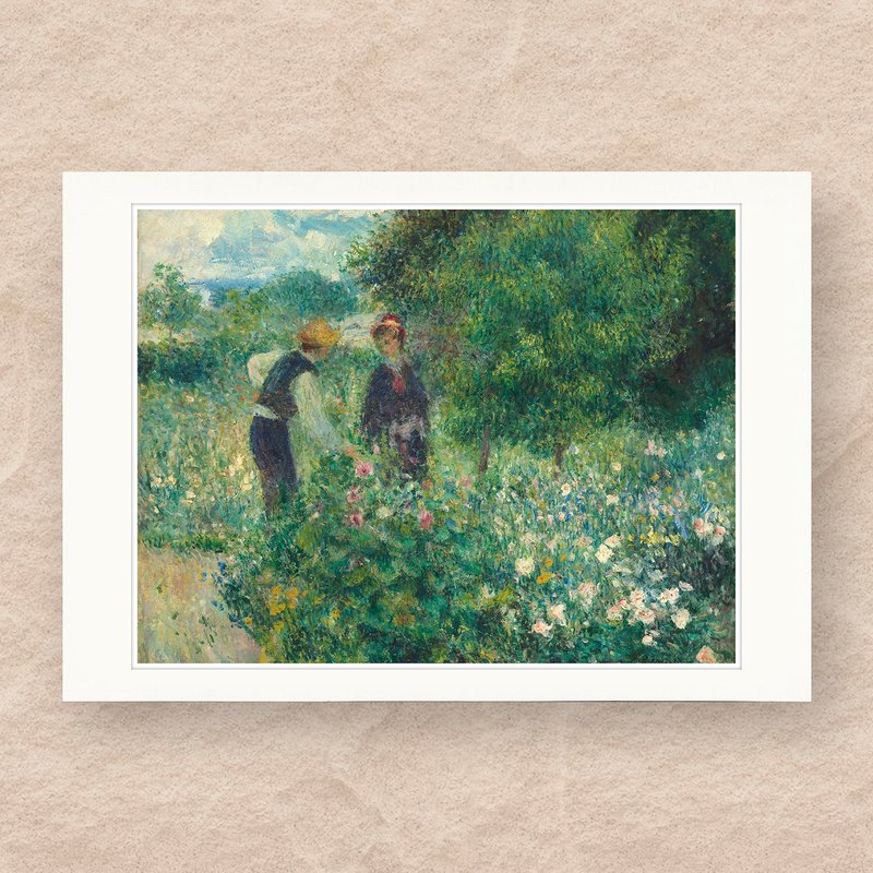 【 艺术画卡 】雷诺瓦・摘花 | B4画卡 - 海报/装饰画/版画 - 纸 
