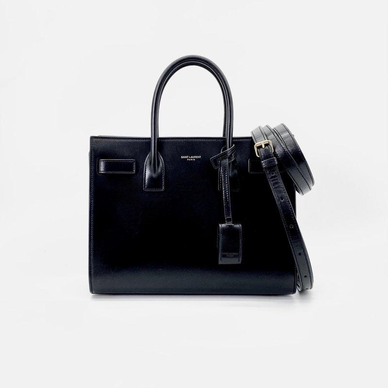 圣罗兰 YSL Sac de Jour Baby 低调质感 包况近新 台湾官网 9W - 手提包/手提袋 - 真皮 黑色