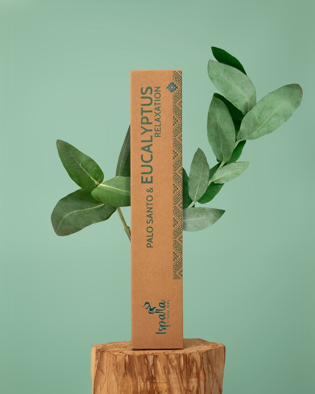 Ispalla Palo Santo & Eucalyptus 圣木&尤加利线香 10支 - 香薰/精油/线香 - 其他材质 绿色
