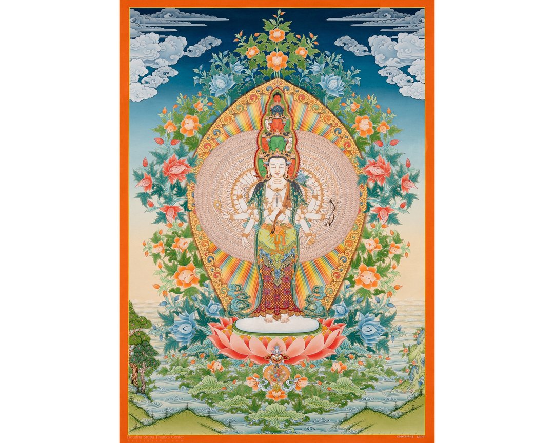 藏传观音唐卡   灵性装饰 - 墙贴/壁贴 - 其他材质 多色