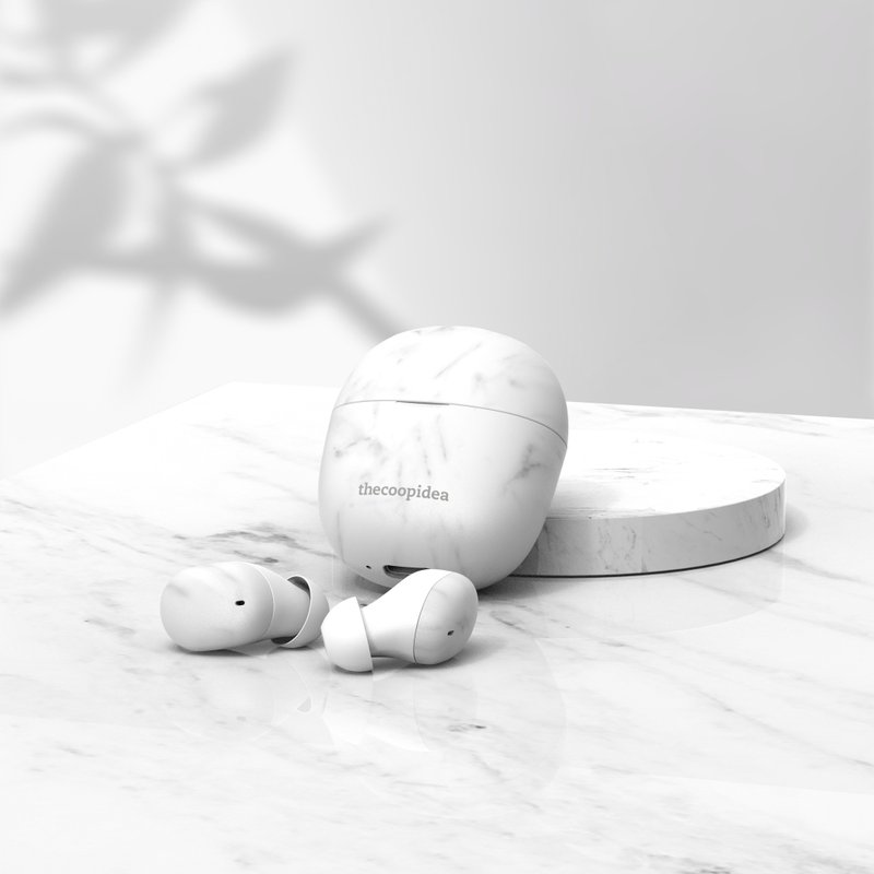 thecoopidea BEANS AIR 真无线蓝牙入耳式耳机 - 云石白 - 耳机 - 其他材质 白色