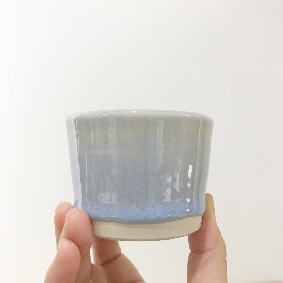 小茶杯 l 清酒杯 l 手作陶器 l 淡紫薰衣草色 - 花瓶/陶器 - 陶 紫色