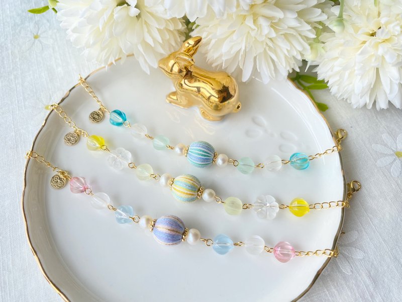 日系口罩链手链两用 三色入 卷玉 - 手链/手环 - 其他材质 多色