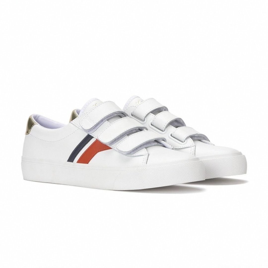 Keds JUMP KICK V LEATHER RETRO LOGO 复古魔鬼毡休闲鞋 WH68938 - 女款休闲鞋 - 其他材质 