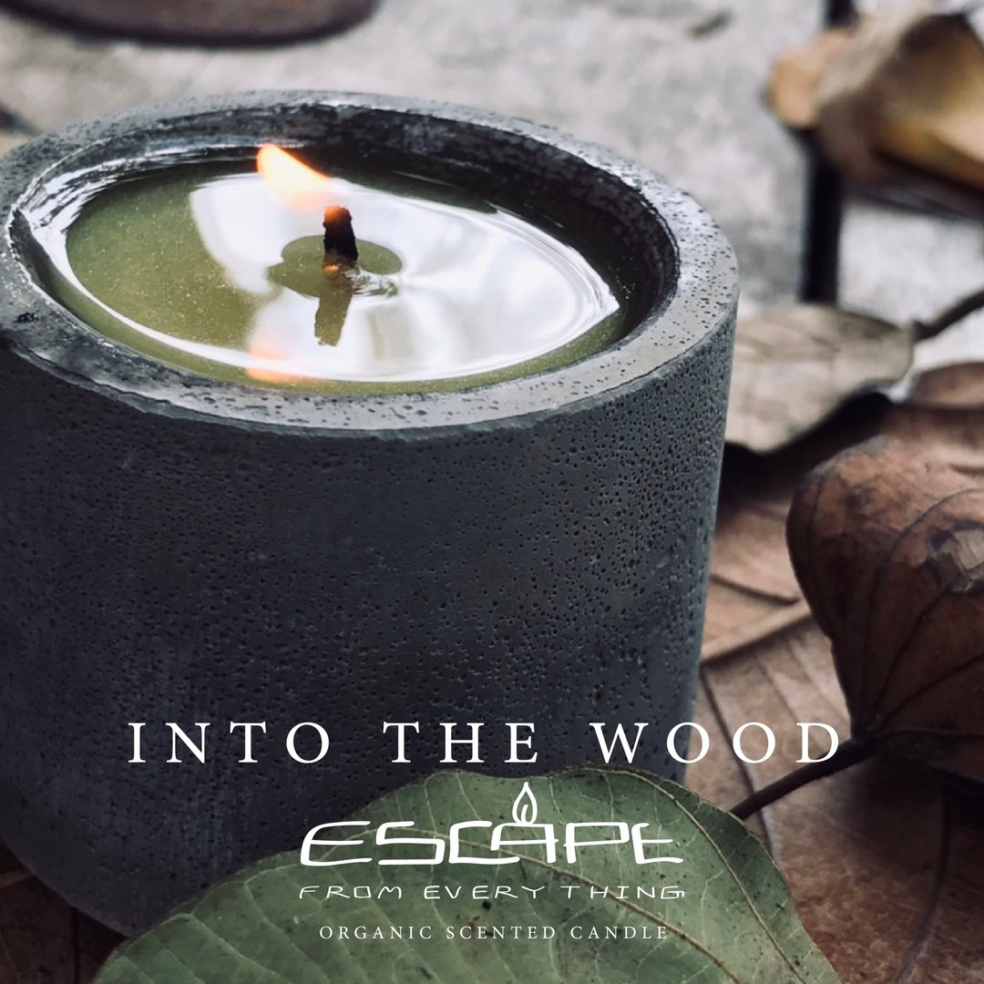 Escape scented candle - Into The Wood - 蜡烛/烛台 - 水泥 