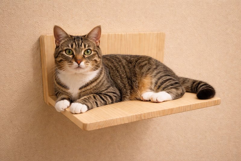 模块化猫跳台-大跳台不含猫 - 抓板/跳台 - 木头 卡其色