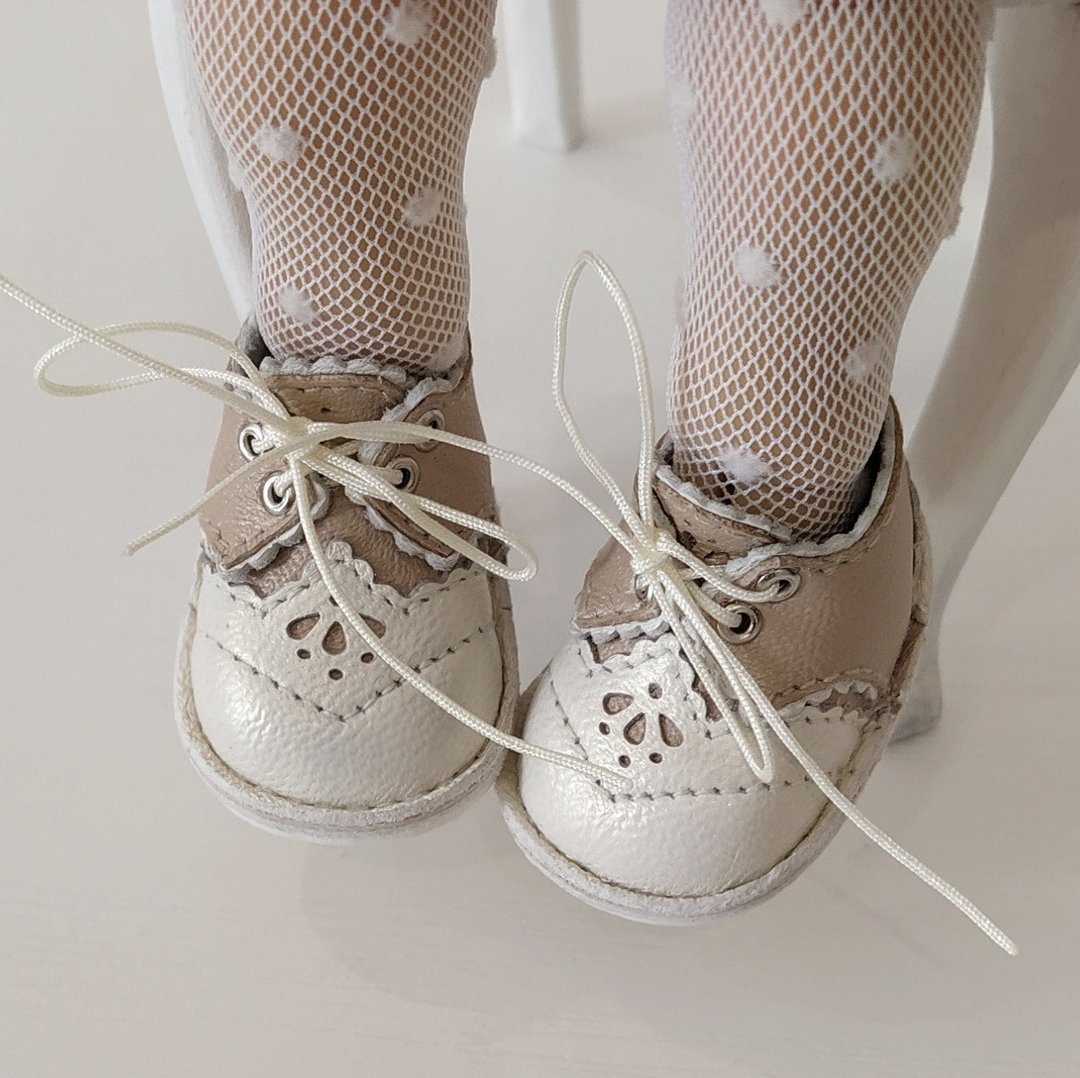 Dumpling Meadow doll shoes, Meadow doll 28 cm shoes - 玩偶/公仔 - 真皮 粉红色