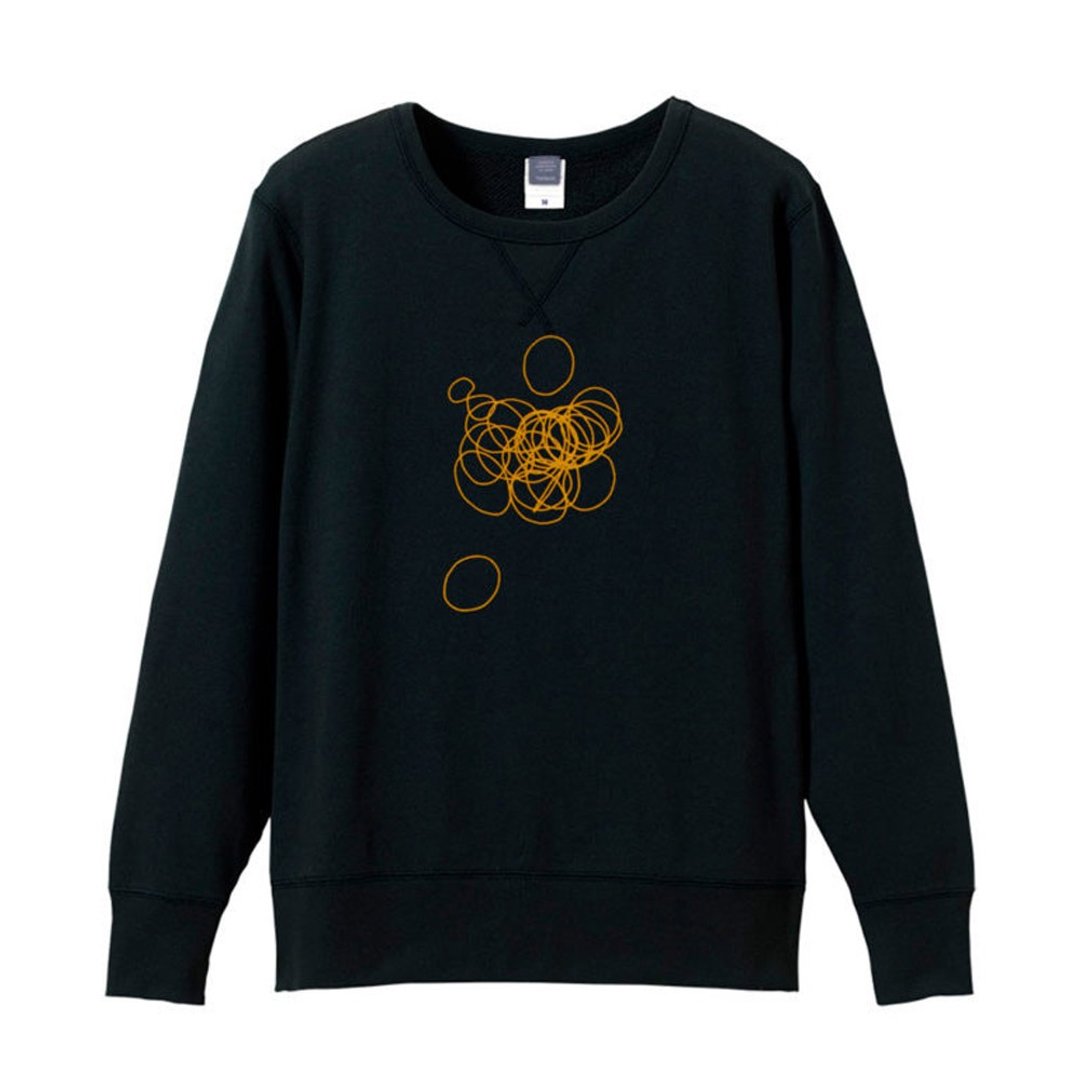 Rubber band sweatshirt Unisex S ~ XL size Tcollector - 女装上衣 - 棉 黑色