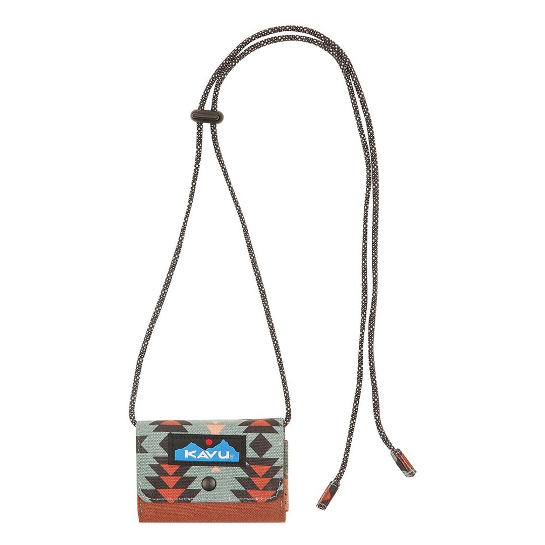 【西雅图 KAVU】Polka Pouch 斜背零钱包 丰收砖堆 #9447 - 皮夹/钱包 - 其他材质 多色