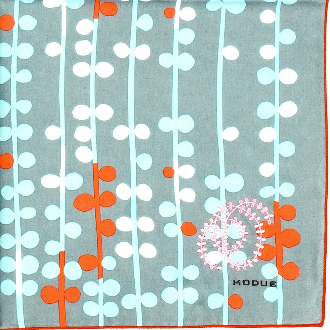 HBK刺绣双层手帕 丰年|48X48CM|低调质感|优雅耐看|日本制 - 手帕/方巾 - 棉 多色
