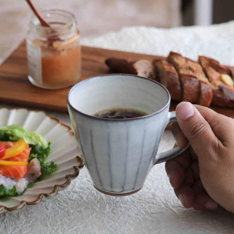 Takatoriyaki Takatoriyaki Shinogi杯 咖啡杯 茶杯 茶杯 - 其他杯子 - 陶 白色