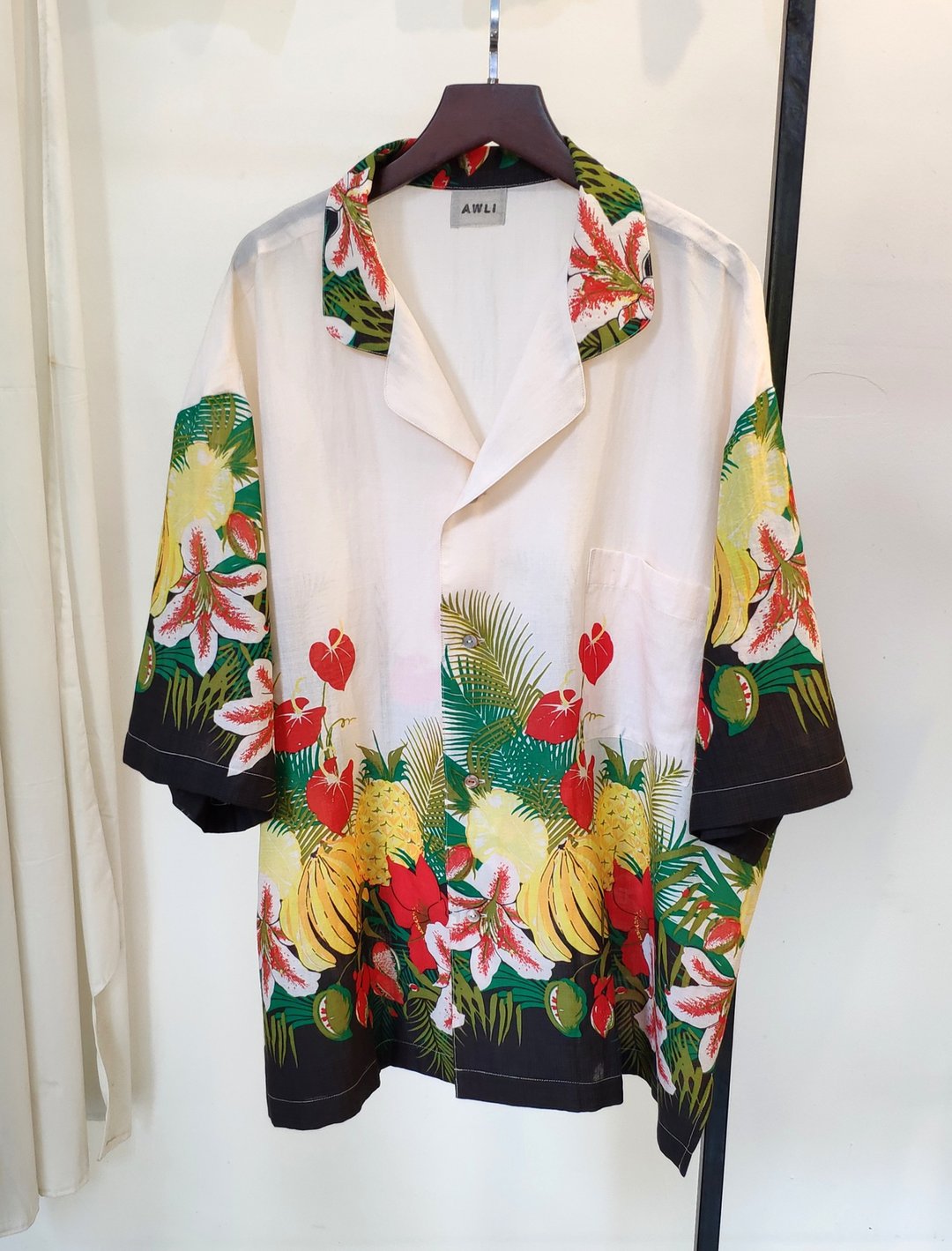 Hawaii Over-sized  Cotton Muslin Prints - 男装衬衫 - 棉．麻 多色