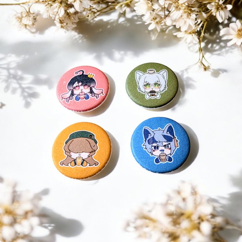 【互素协绘】3.2cm 磁铁徽章 - 冰箱贴/磁贴 - 其他材质 