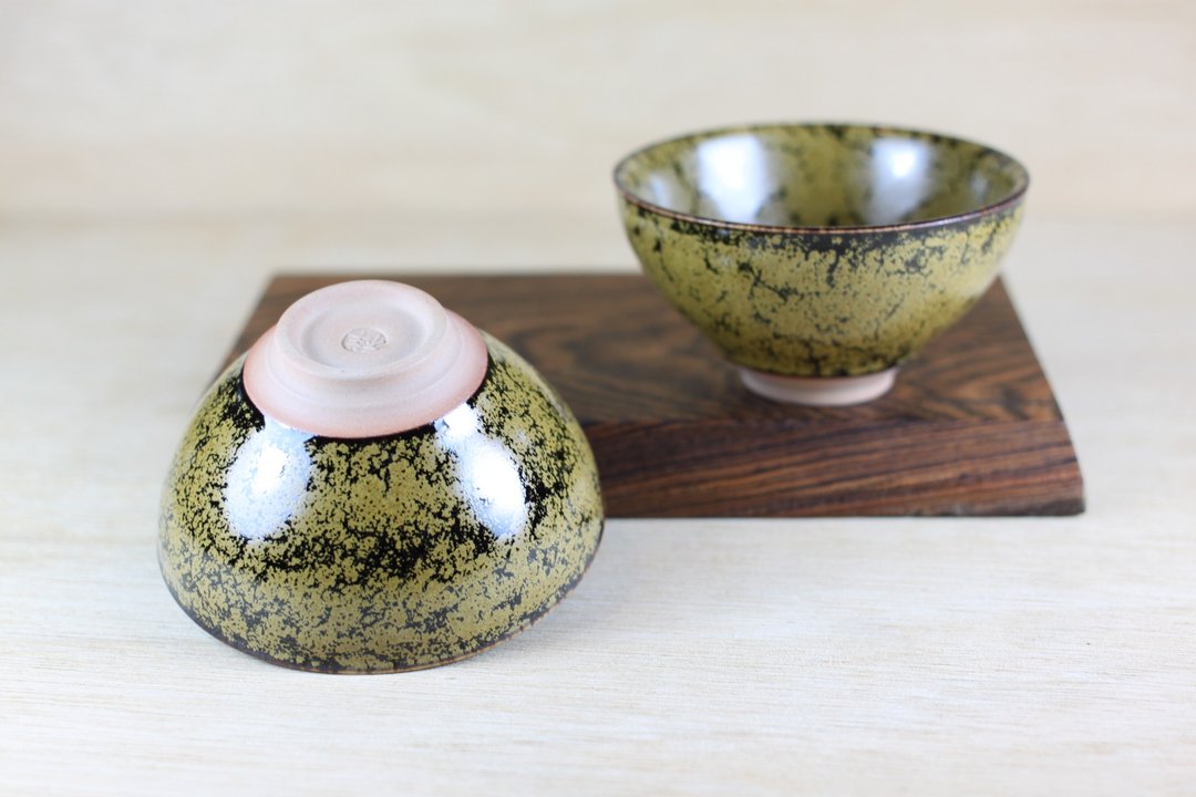 【沐春生活】鳝黄 天目釉 对杯 茶碗 莺歌名家叶敏祥作品 - 茶具/茶杯 - 陶 