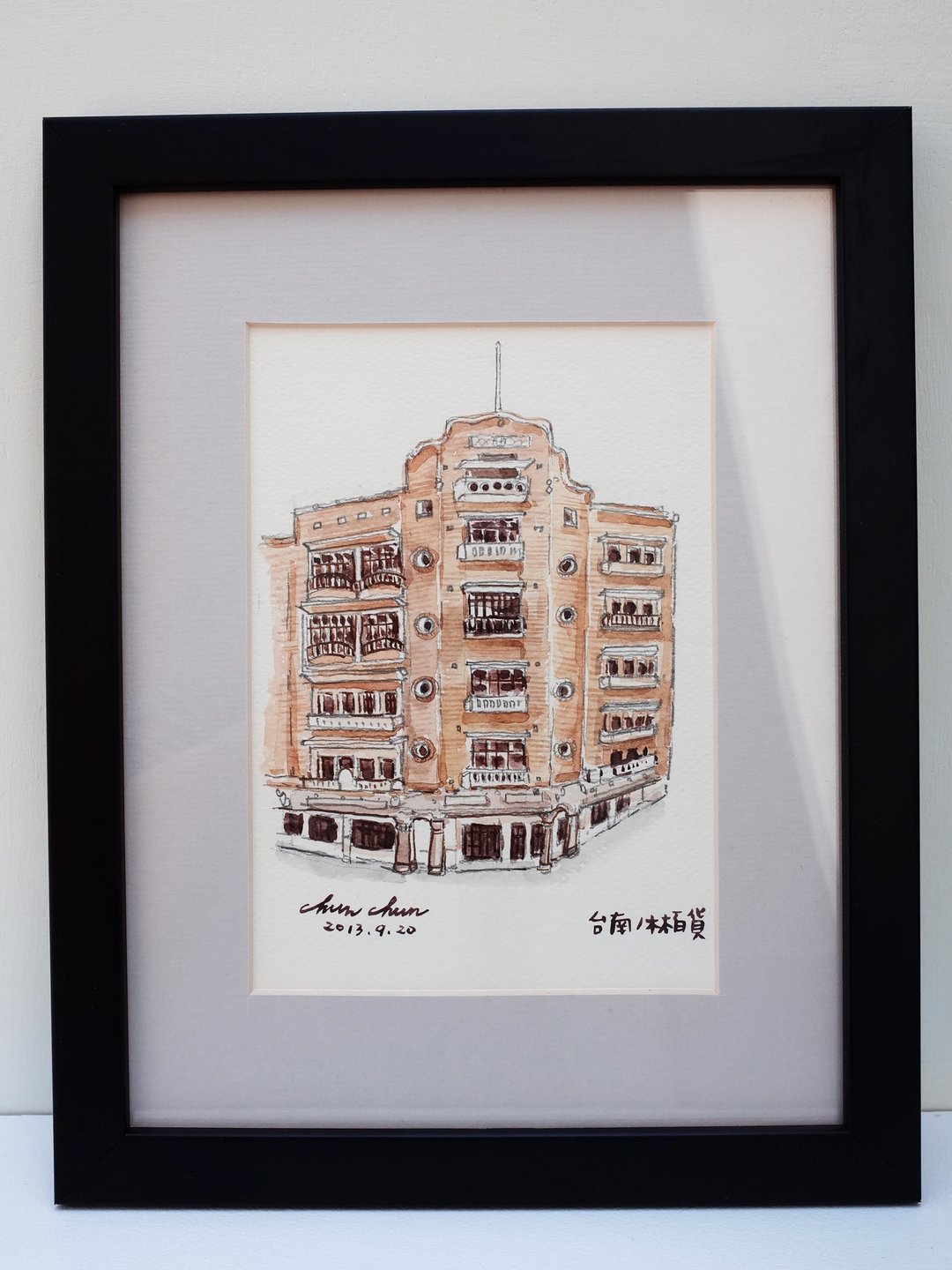 水彩原画作品 环岛旅行-台南林百货 - 海报/装饰画/版画 - 纸 黑色