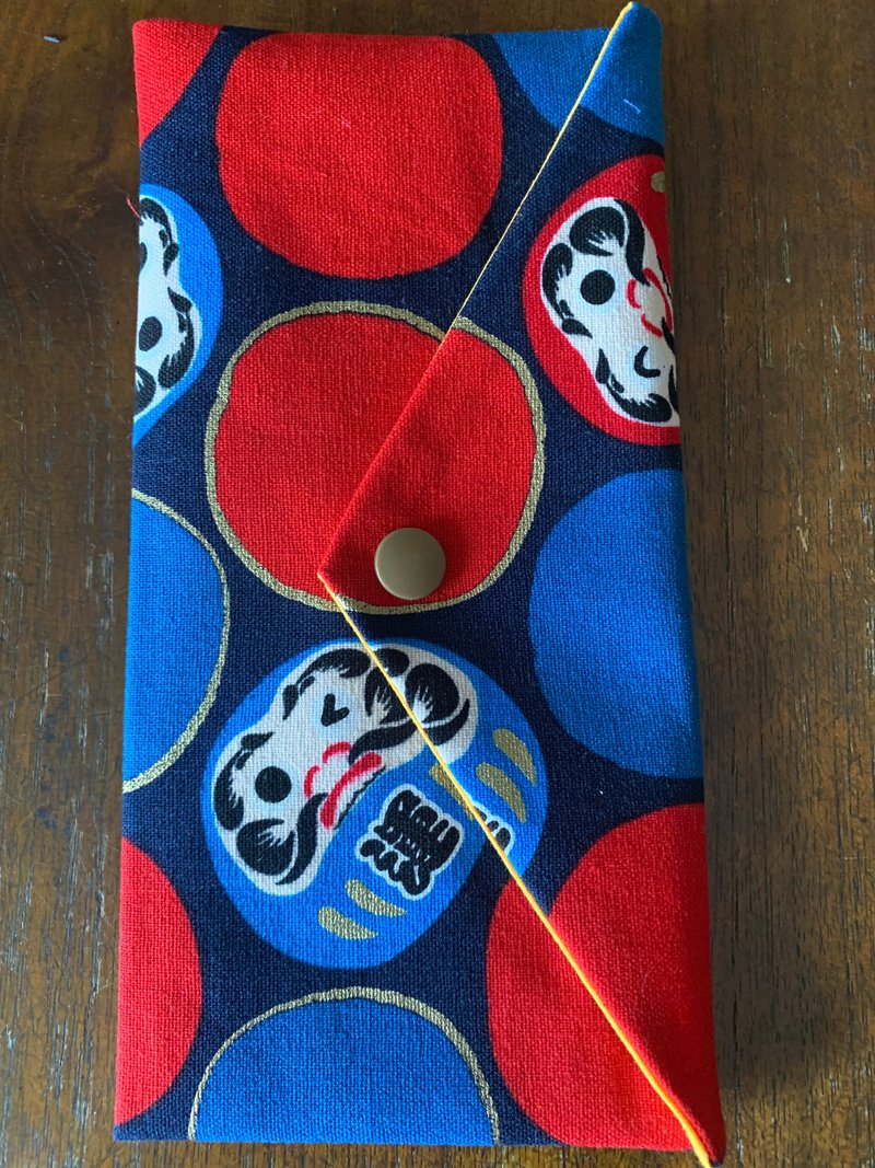 福爷带财文青风万用袋-气质蓝 红包 婚礼  礼物 卫生棉收纳袋 存 - 收纳用品 - 棉．麻 蓝色