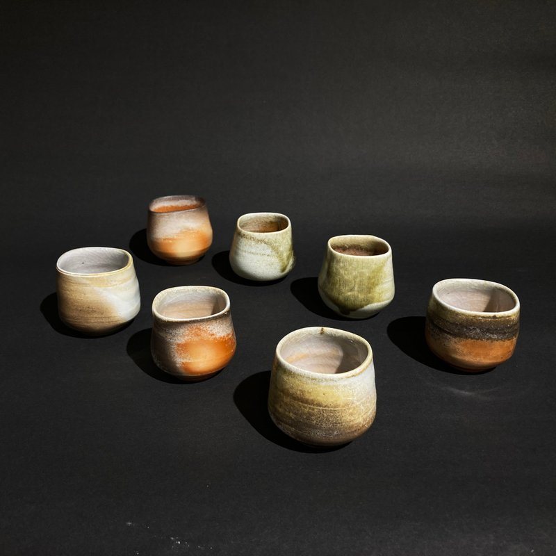 柴烧方形茶杯 - 茶具/茶杯 - 陶 卡其色