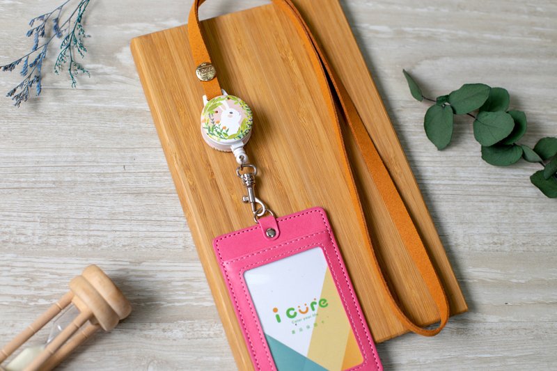 i 好戴 伸缩证件套组-绿野仙踪系列 / 花丛兔兔_ADN28 - 证件套/卡套 - 其他材质 粉红色