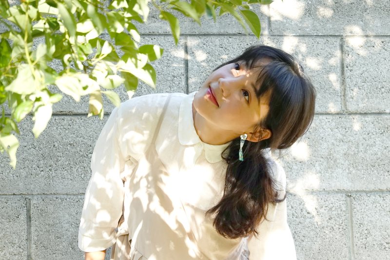 设计独家+ 旋转纸胶带 手绘图案耳针 (银) - 耳环/耳夹 - 树脂 多色