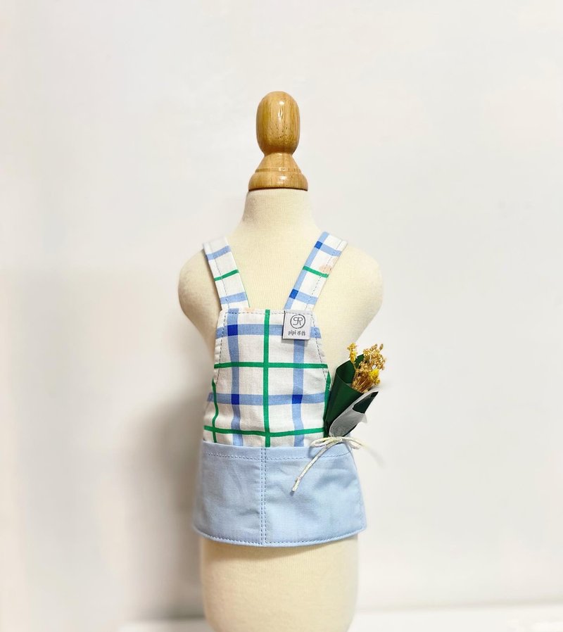 职人系列_咖啡花艺师围裙/蓝莓千层色 - 衣/帽 - 棉．麻 蓝色