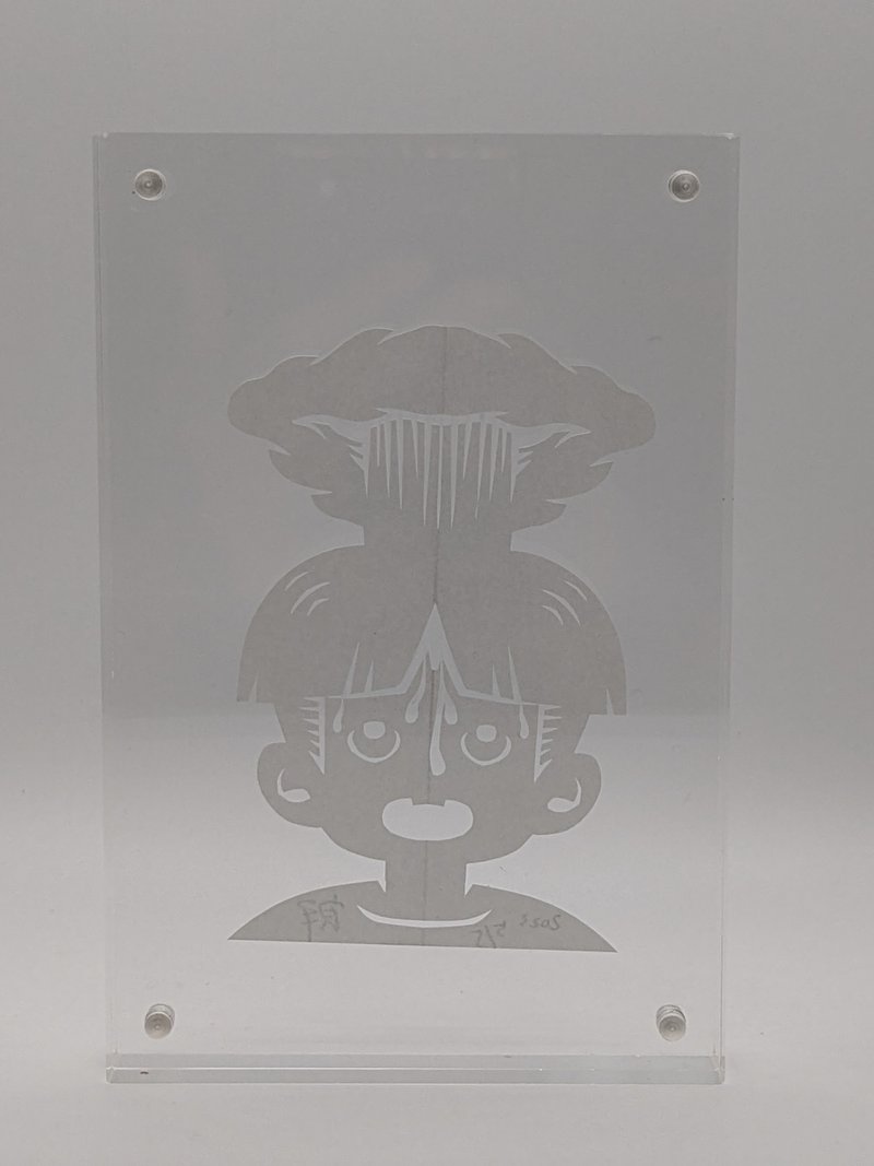 纸雕相框 “生气” - 卡片/明信片 - 压克力 透明