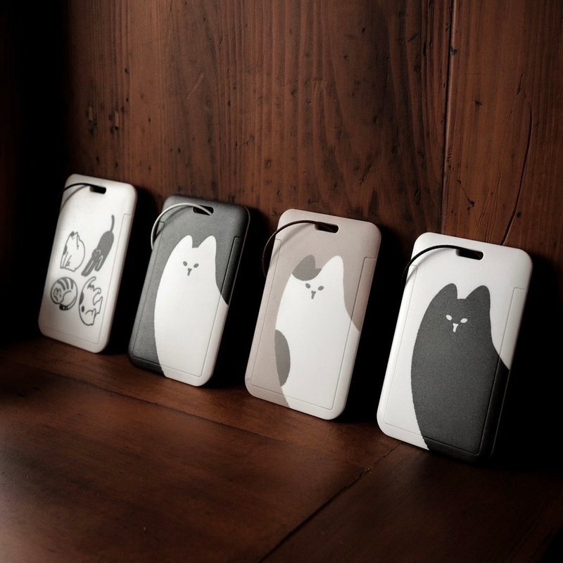 大头猫猫-滑盖式硬壳卡套 - 证件套/卡套 - 塑料 多色