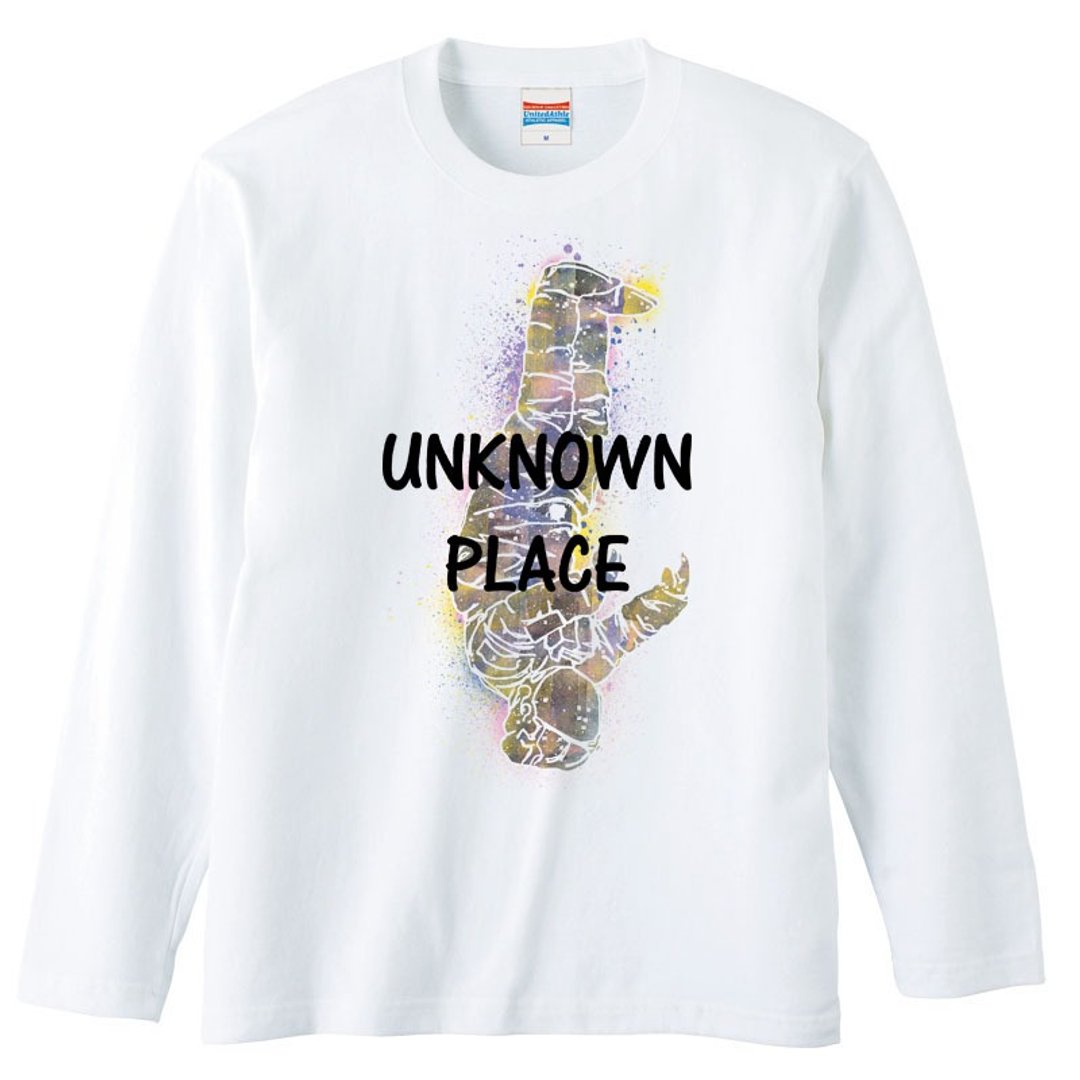 Long sleeve T-shirt / Unknown place - 男装上衣/T 恤 - 棉 白色