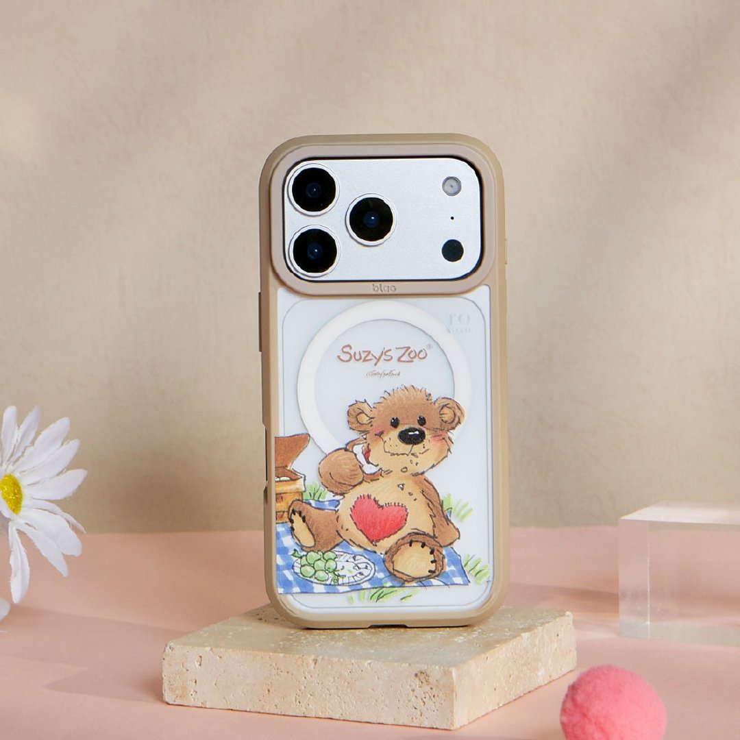 Suzy's Zoo Boof 野餐中极光雾透 MagSafe iPhone 手机壳 - 手机壳/手机套 - 塑料 多色
