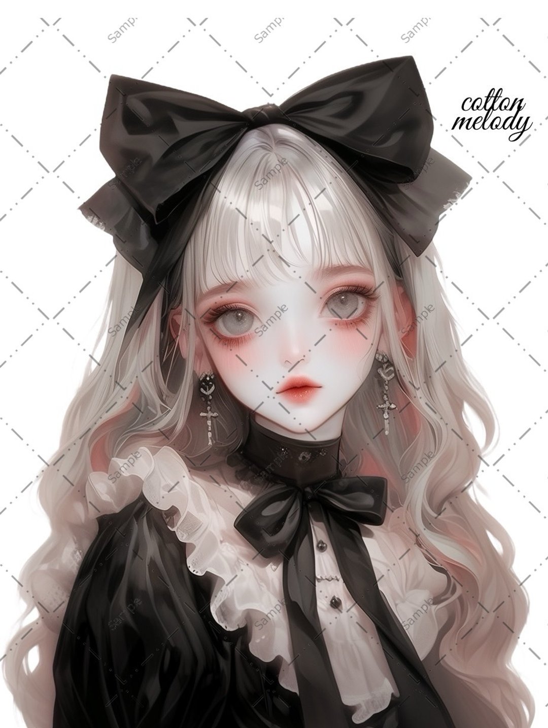 original sticker no.1112 人物贴纸 原创贴纸 人物贴纸 女孩贴纸 原创人物贴纸 - 贴纸 - 纸 