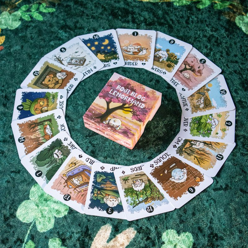 啵叽部落格雷诺曼卡牌 Boji Blog Lenormand - 桌游/玩具 - 纸 