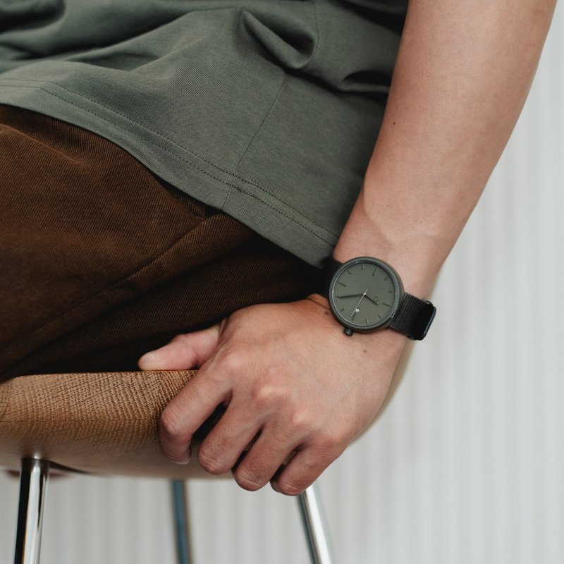 日本 YOT WATCH 40mm手表 / 卡其色 - 男表/中性表 - 其他材质 卡其色