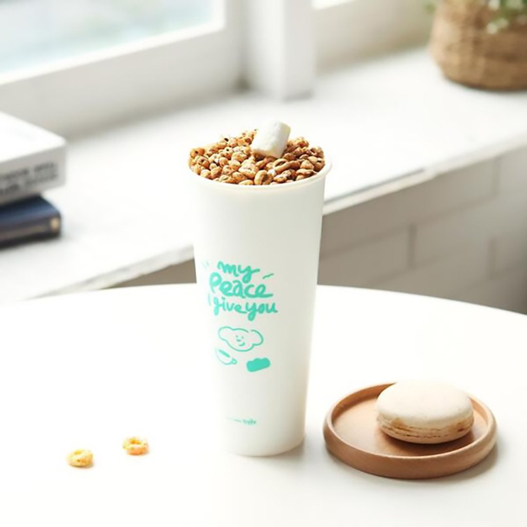 Gracebell 系列 Typo 随行杯 02. Peace - 其他杯子 - 塑料 白色