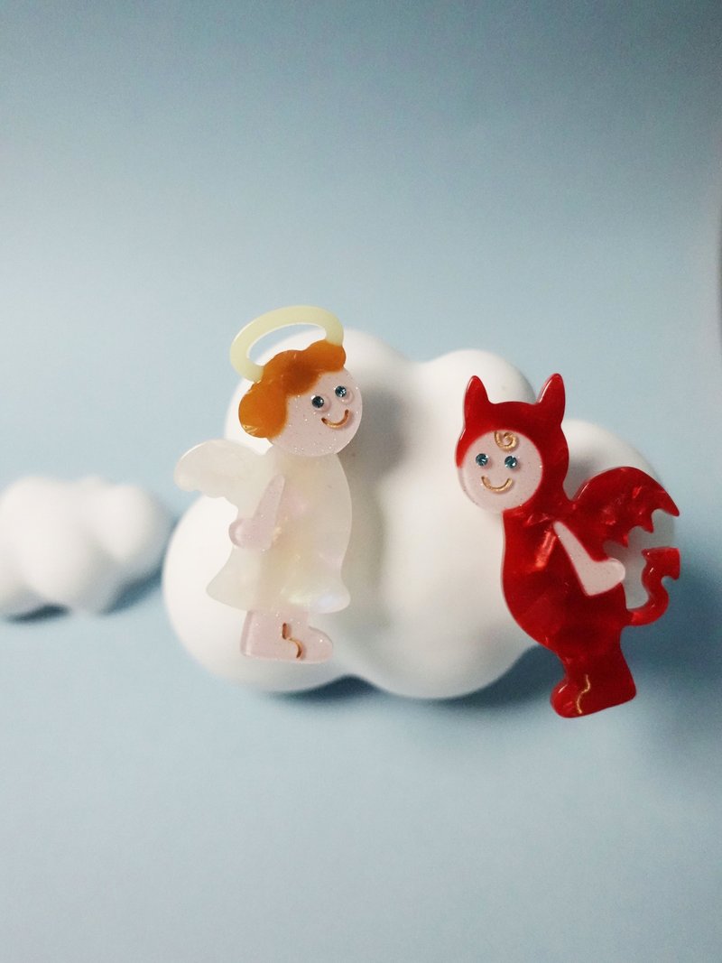 小天使 小恶魔 发夹 - 发饰 - 其他材质 