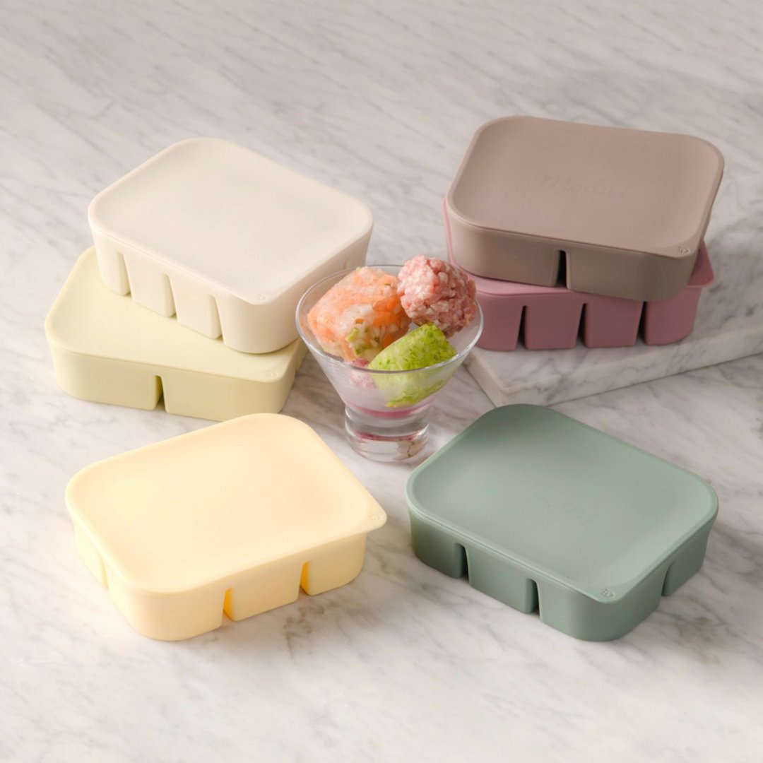 MODU'I 铂金硅胶辅食保存格 - 儿童餐具/餐盘 - 硅胶 多色