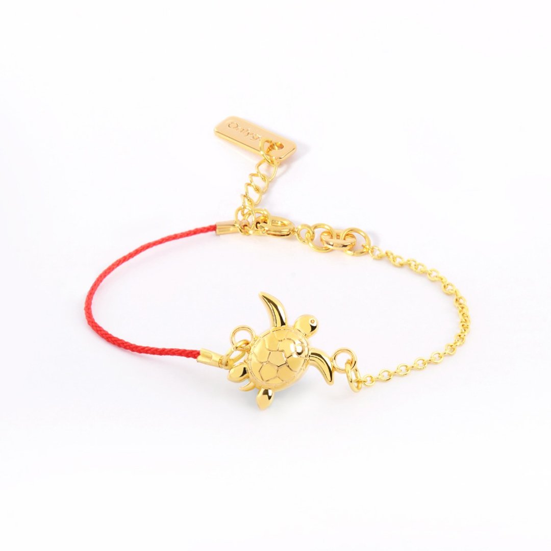Lucky Bracelet 动物系列幸运手链 / 绿蠵龟 - 手链/手环 - 其他金属 金色