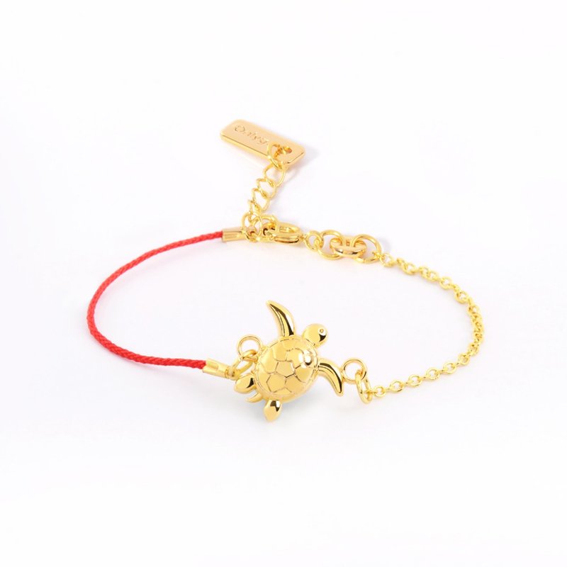 Lucky Bracelet 动物系列幸运手链 / 绿蠵龟 - 手链/手环 - 其他金属 金色